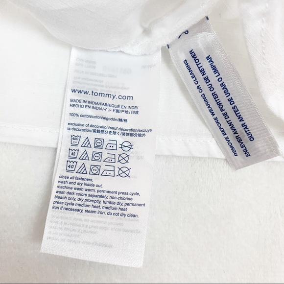 Tommy Hilfiger girls sleeveless button up shirt - Picture 6 of 8